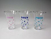 朝顔グラス型オリジナルコップ　おこのみメモリ付き